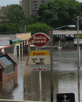 Cedar Rapids IA Flood Dairy Queen